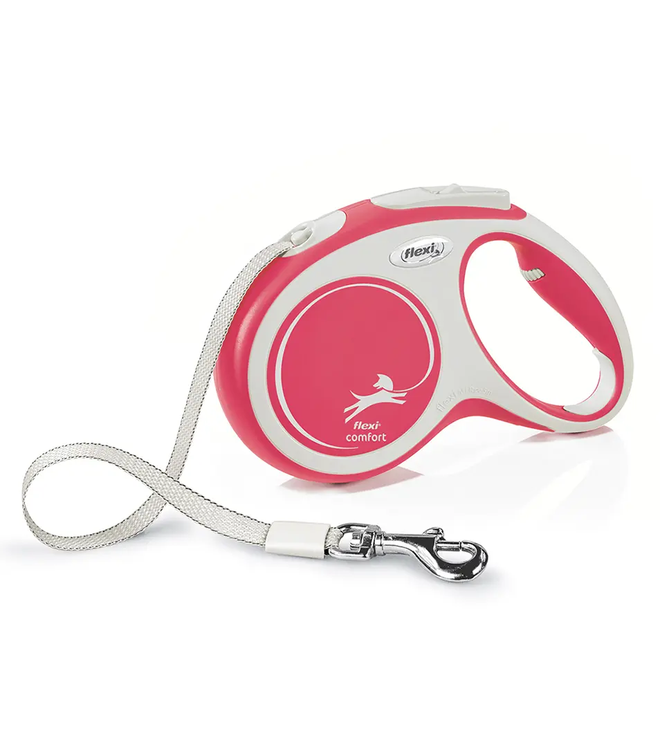 Vodítko Flexi New Comfort páska L 8 m červené (do 50 kg)