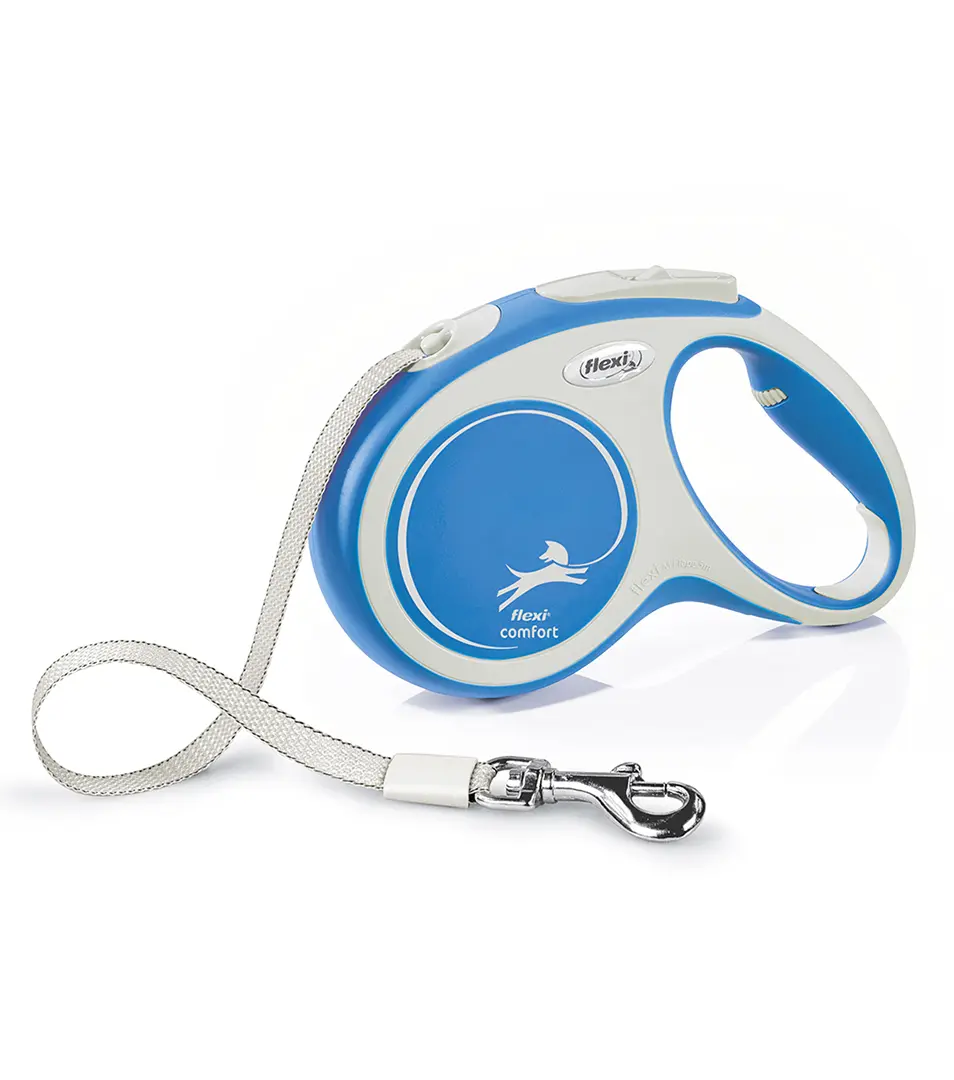 Vodítko Flexi New Comfort páska L 8 m modré (do 50 kg)