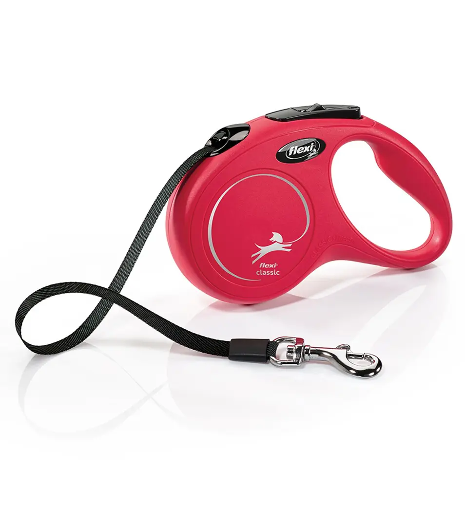 Vodítko Flexi Classic NEW páska S 5 m červené (do 15 kg)