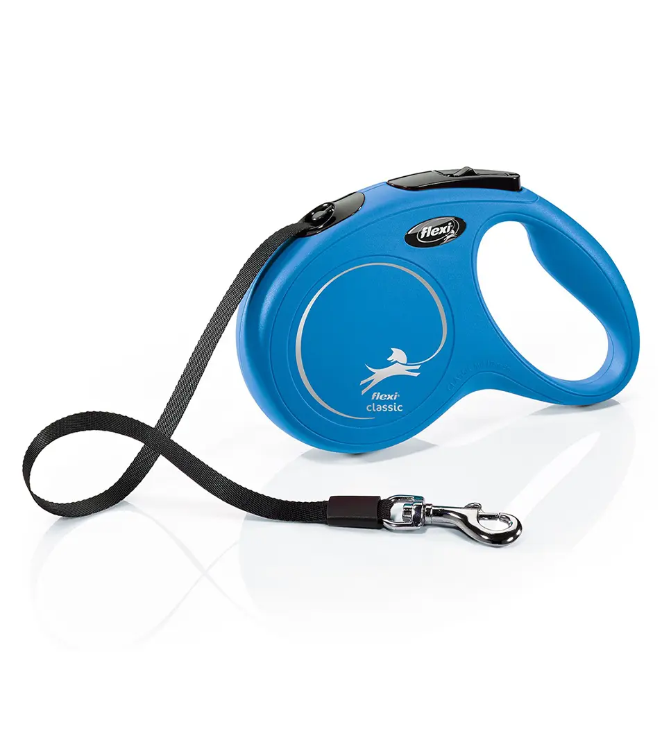 Vodítko Flexi Classic NEW páska M 5 m modré (do 25 kg)