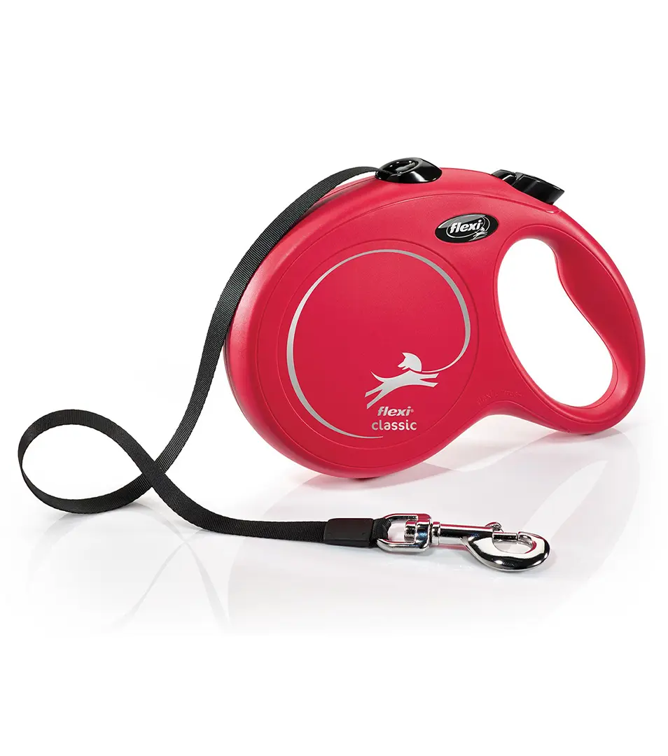 Vodítko Flexi Classic NEW páska L 5 m červené (do 50 kg)