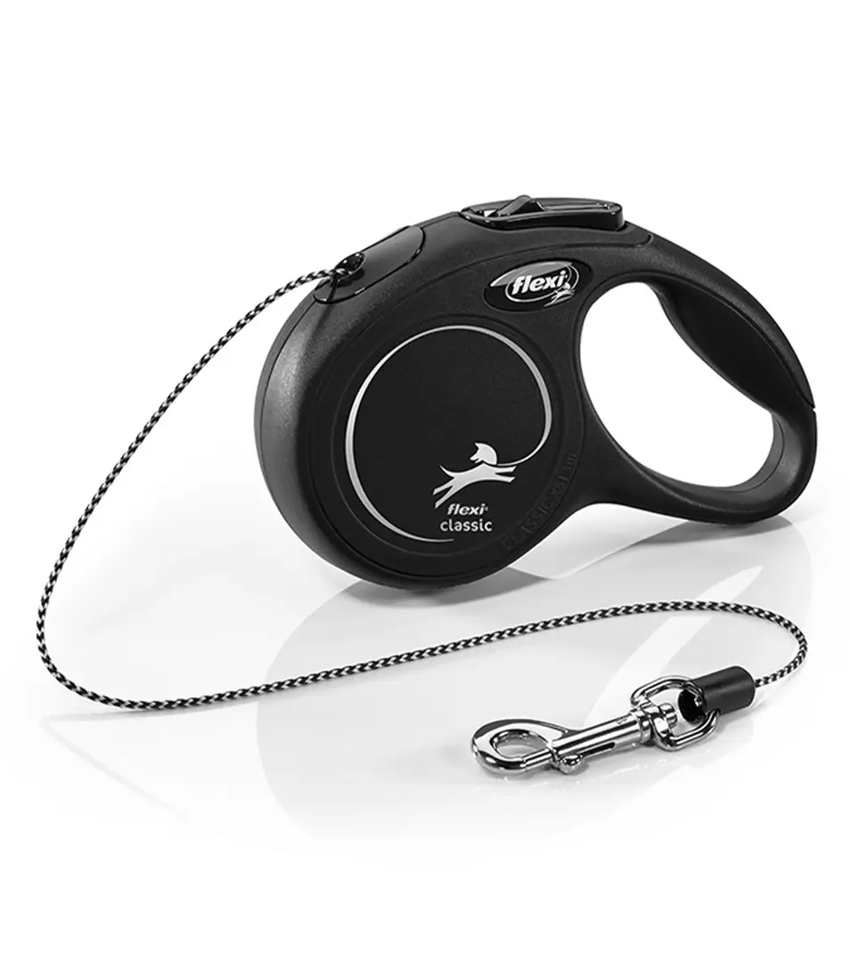Vodítko Flexi Classic NEW lanko XS 3 m čierne (do 8 kg)
