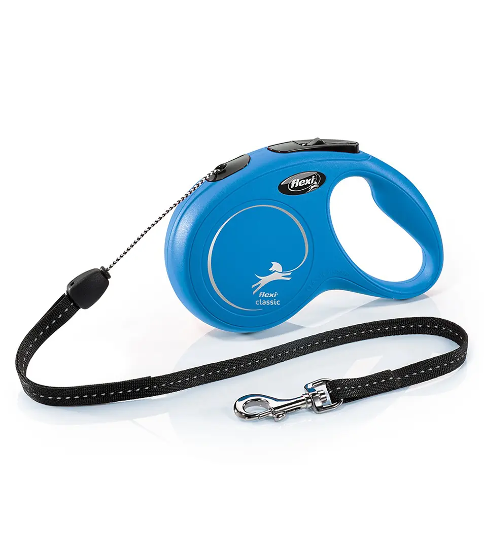 Vodítko Flexi Classic NEW lanko S 8 m modré (do 12 kg)