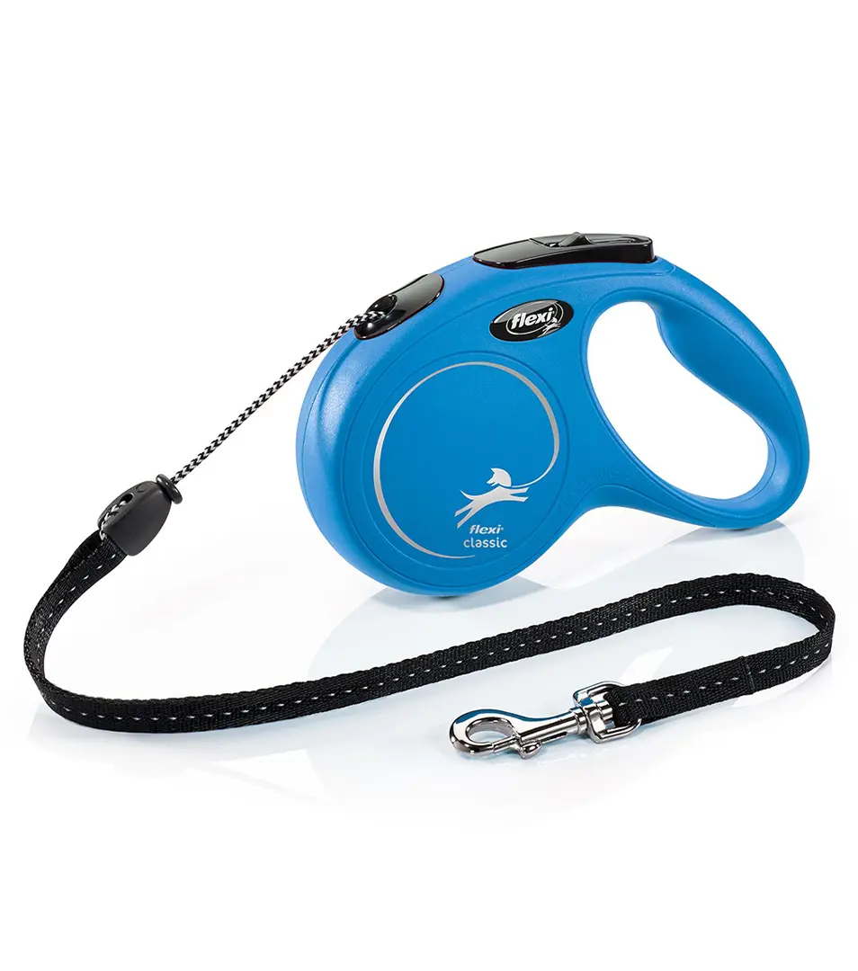 Vodítko Flexi Classic NEW lanko M 5 m modré (do 20 kg)