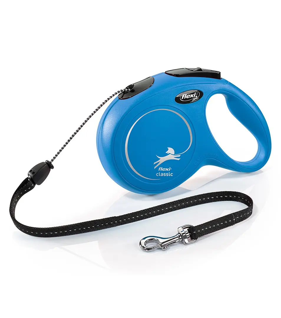 Vodítko Flexi Classic NEW lanko M 8 m modré (do 20 kg)