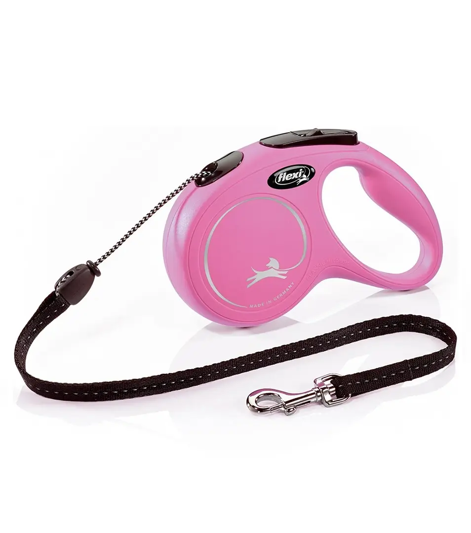 Vodítko Flexi Classic NEW lanko M 5 m ružové (do 20 kg)