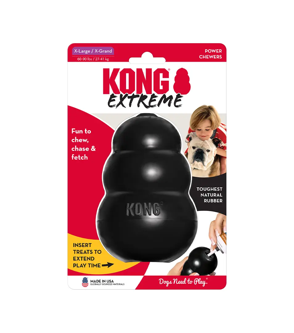 Hračka Kong Dog Extreme Granát čierny, guma prírodná, XL 27 - 41 kg