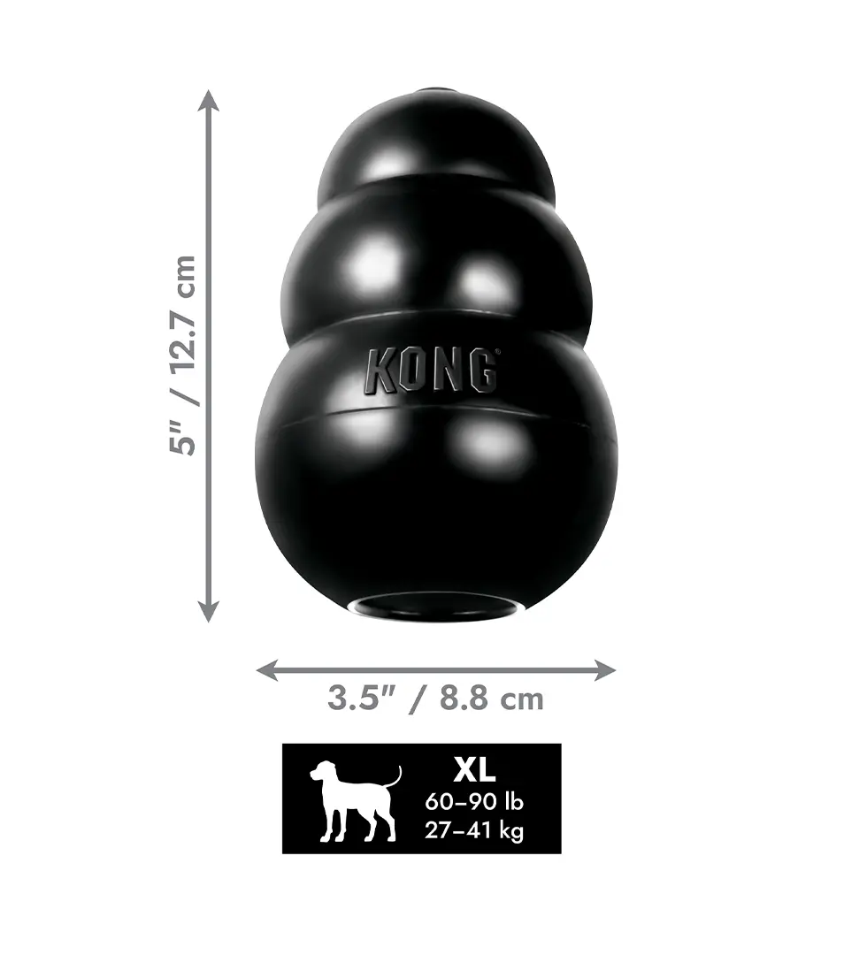 Hračka Kong Dog Extreme Granát čierny, guma prírodná, XL 27 - 41 kg
