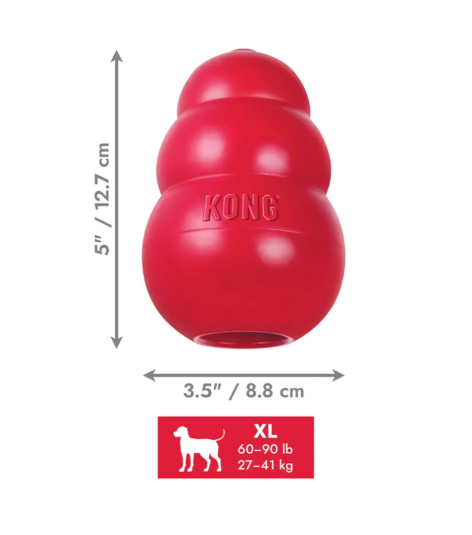 Hračka Kong Dog Classic Granát červený, guma prírodná, XL 27-41 kg