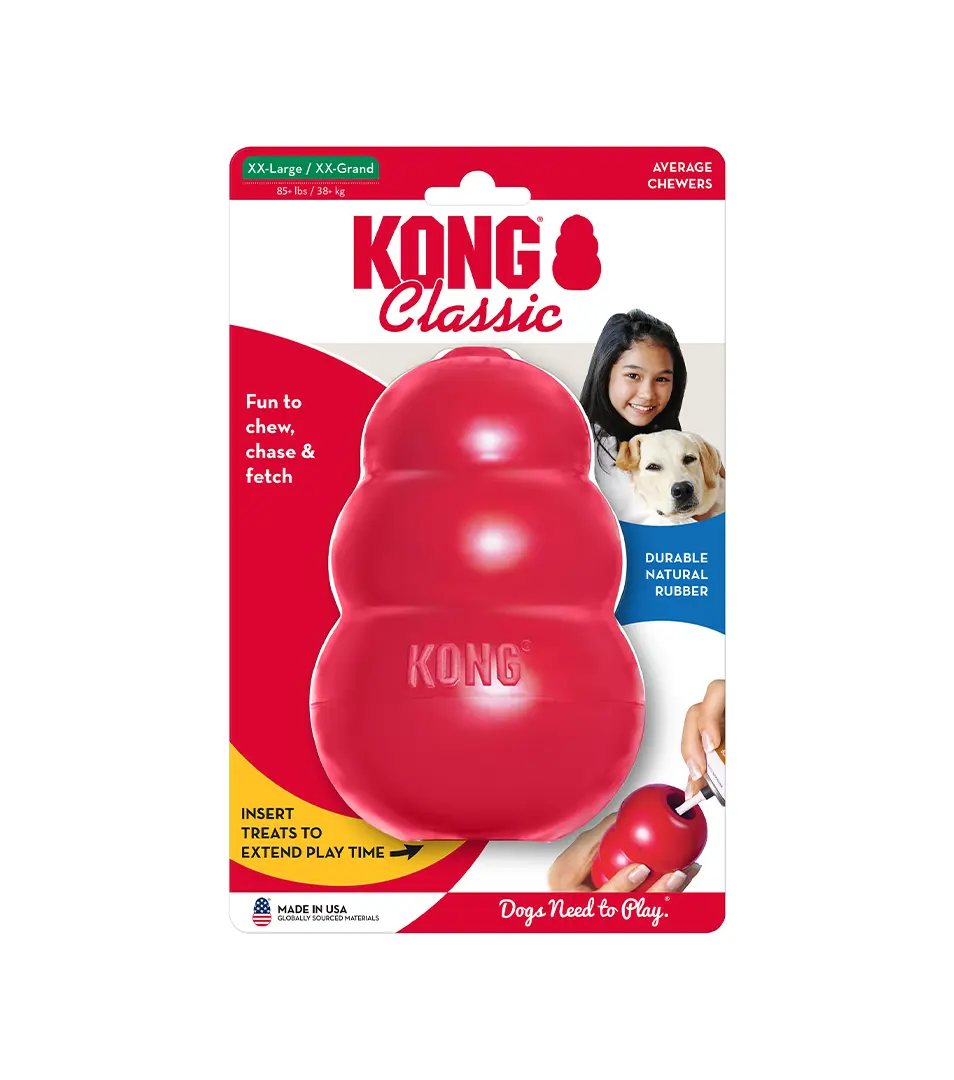 Hračka Kong Dog Classic Granát červený, guma prírodná, XXL od 38 kg