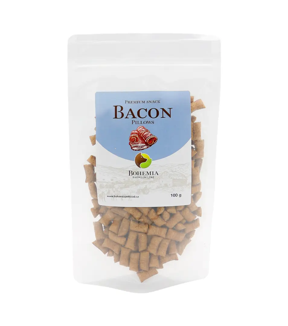 BOHEMIA PREMIUM Snack maškrty - slaninové vankúšiky 100 g