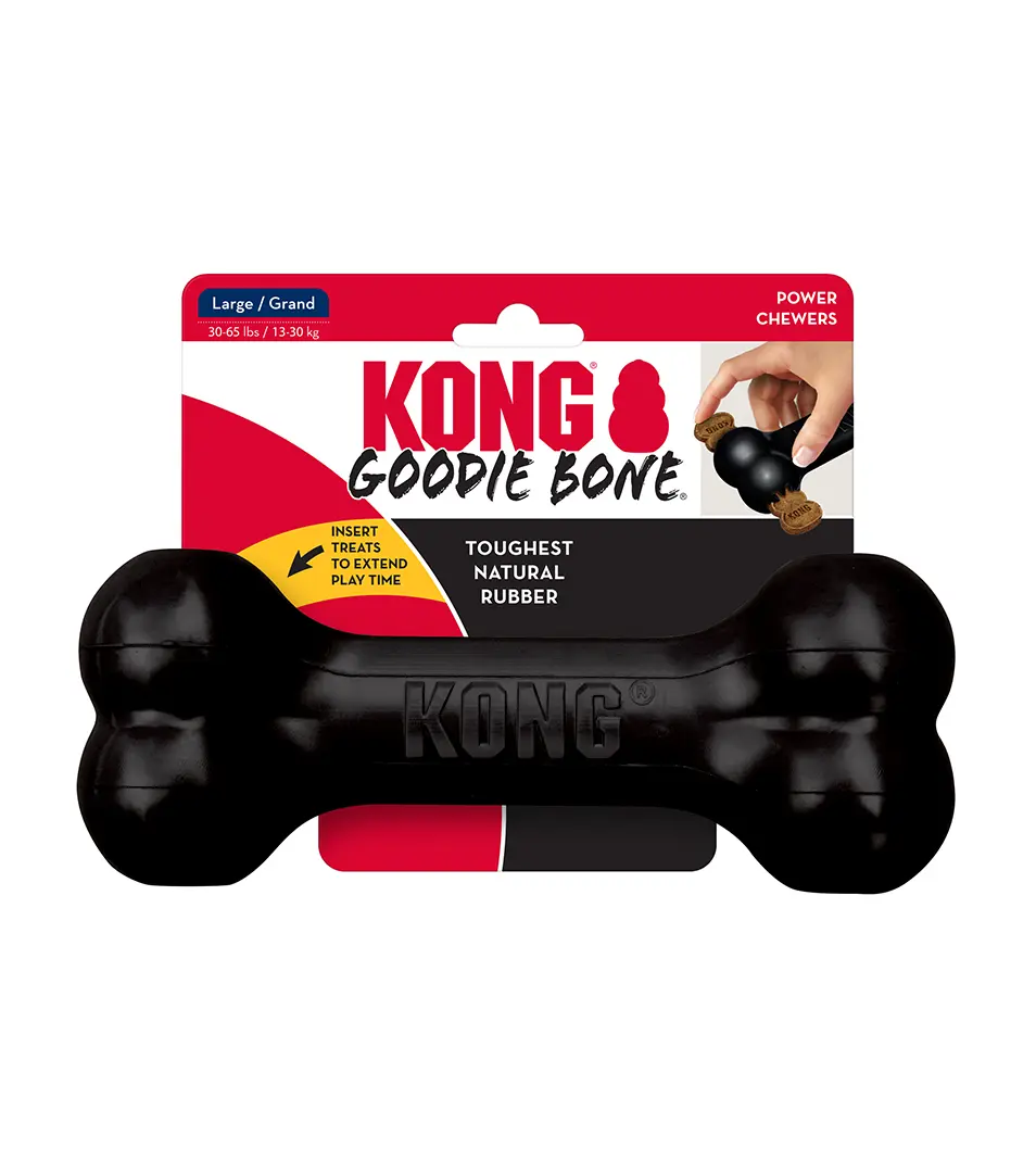 Hračka Kong Dog Extreme Kosť čierna, guma prírodná, L