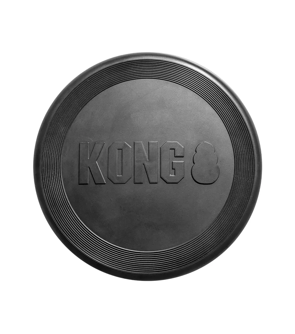 Hračka Kong Dog Extreme tanier lietajúci čierny, guma prírodná, L