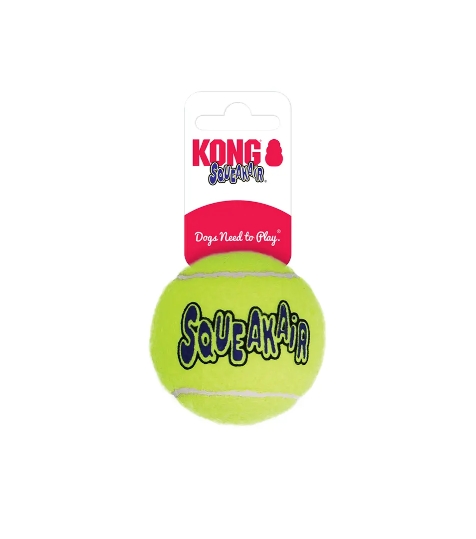 Hračka Kong Dog SqueakAir Lopta s pískatkom tenis, guma vulkanizovaná, M
