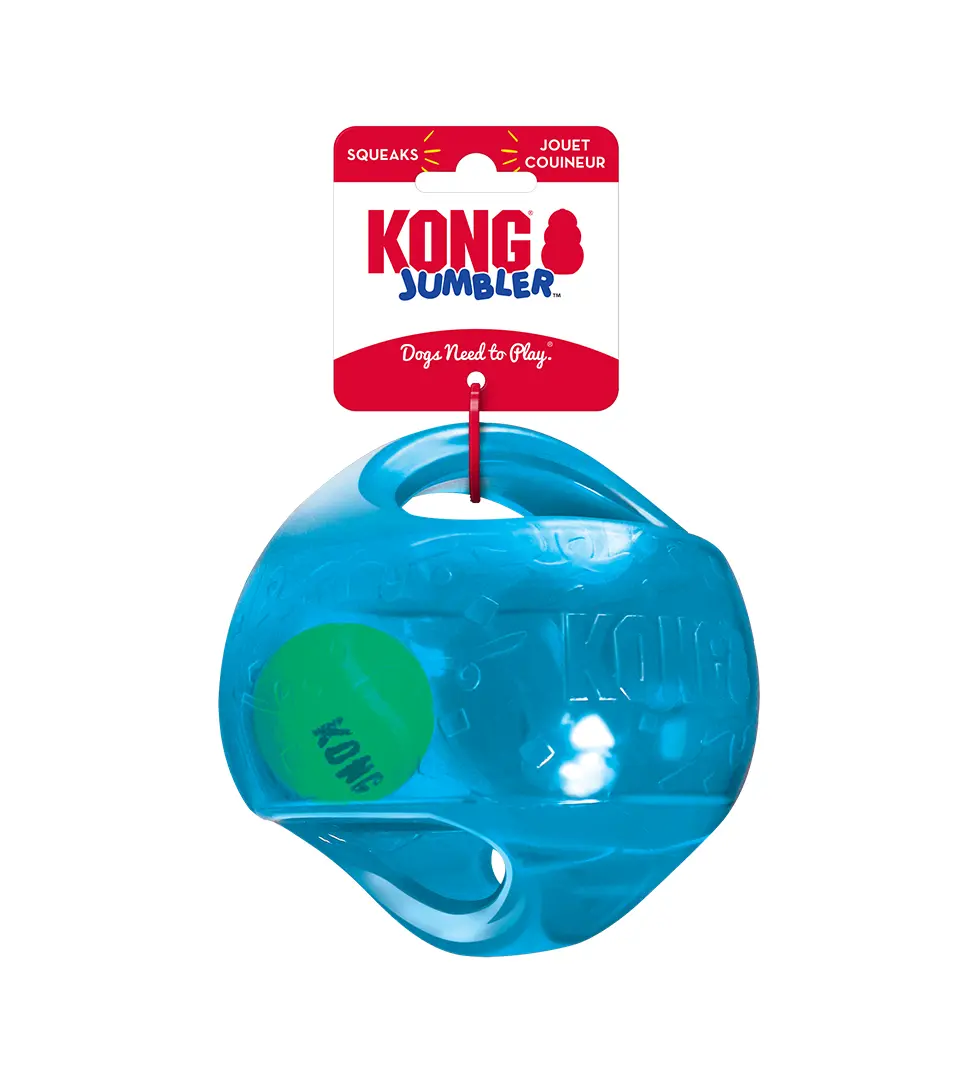 Hračka Kong Dog Jumbler Lopta s pískatkom, guma termoplastická, M/L