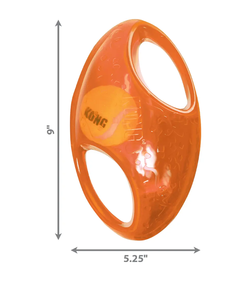 Hračka Kong Dog Jumbler Lopta futbalová s pískatkom, guma termoplastická, L/XL