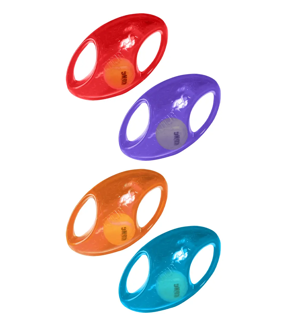 Hračka Kong Dog Jumbler Lopta futbalová s pískatkom, guma termoplastická, L/XL