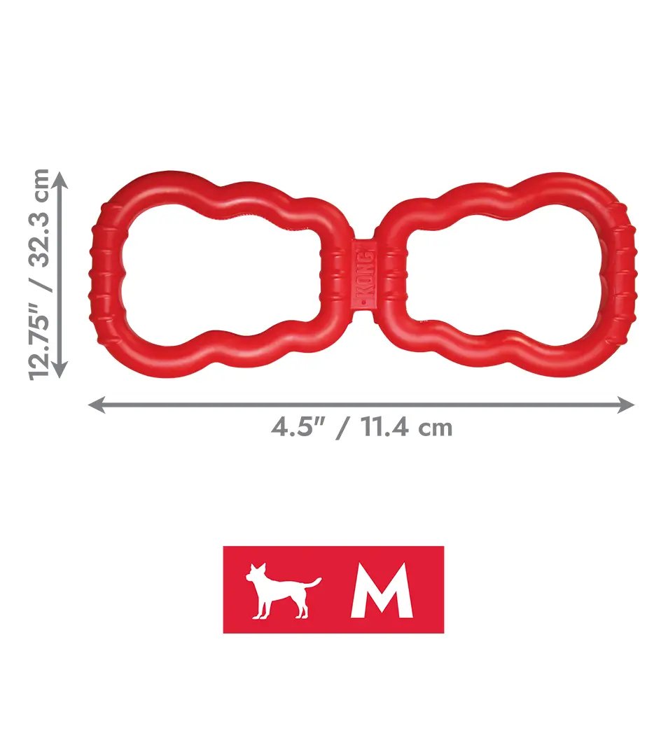 Hračka Kong Dog Classic Preťahovadlo červené, guma prírodná, M