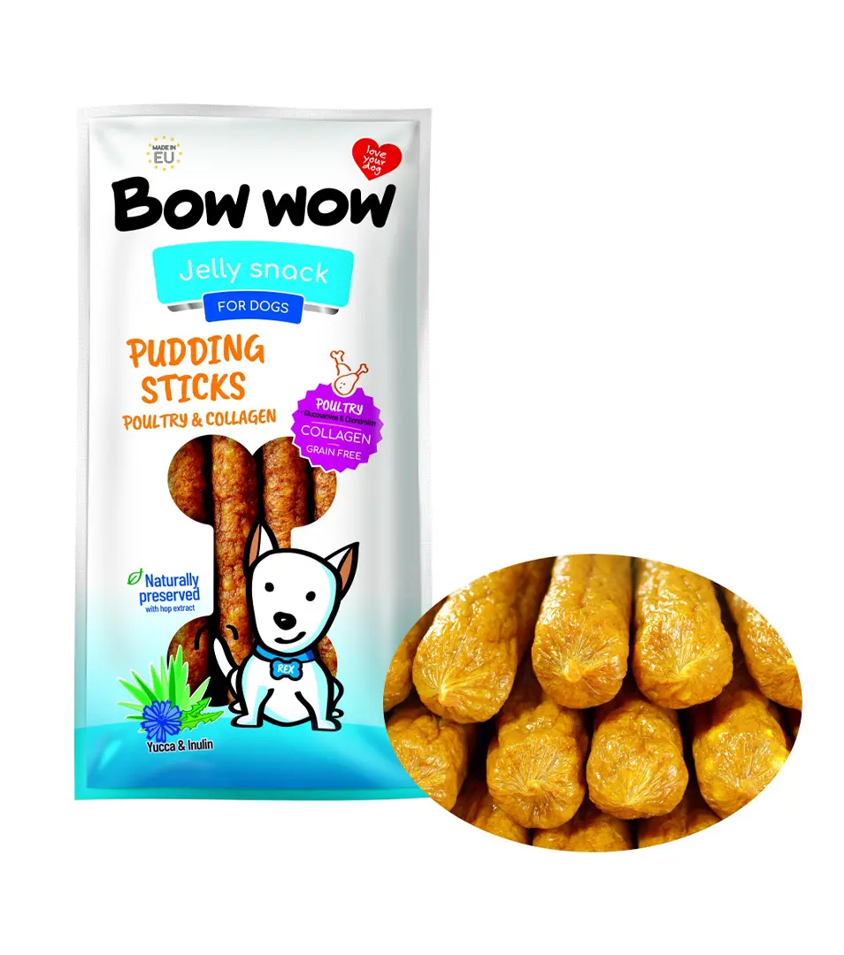 Klobásy Bow Wow s hydinovým mäsom a kolagénom GF (6 ks)
