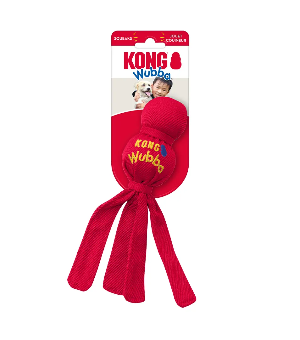Hračka Kong Dog Wubba pískacia, vinyl, S