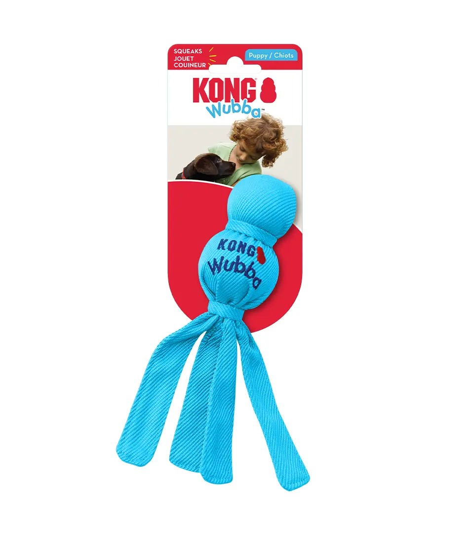 Hračka Kong Dog Wubba Puppy, pískacia, vinyl, S