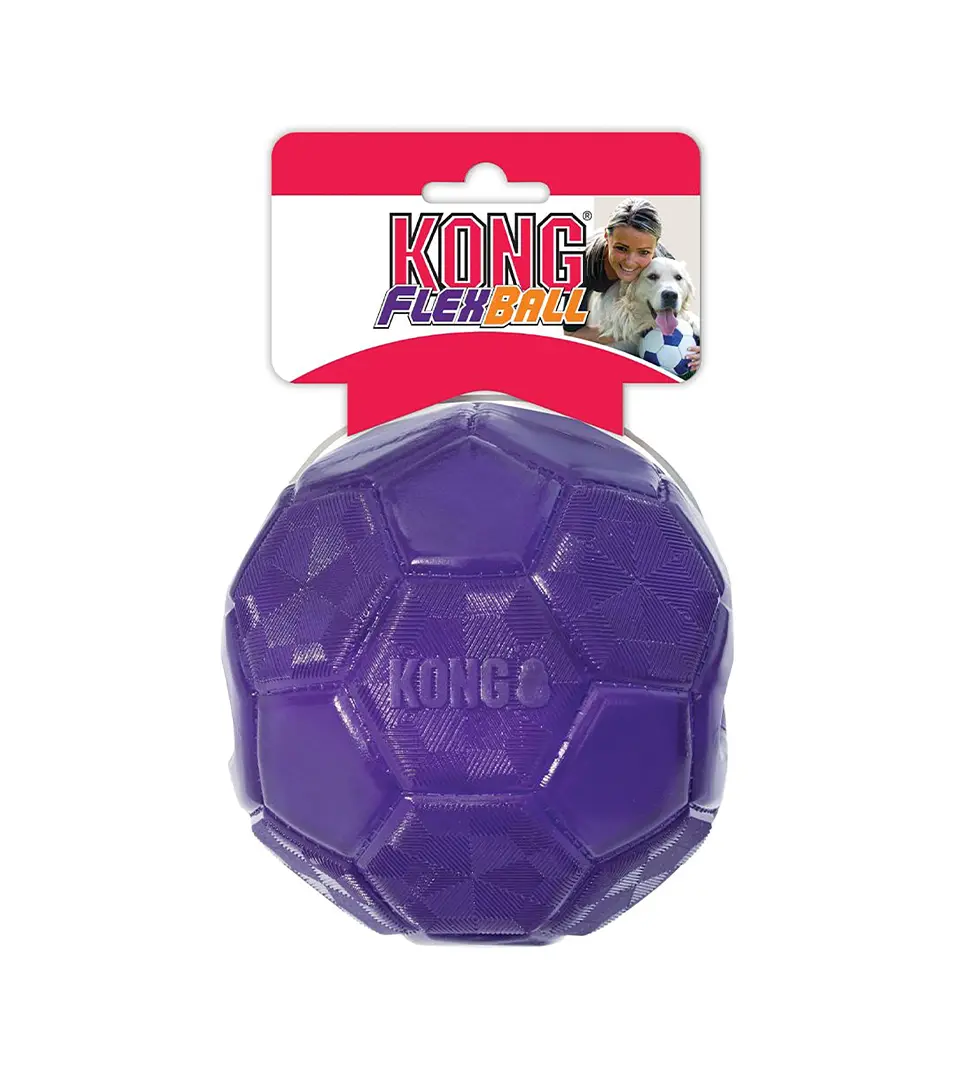 Hračka Kong Dog FlexBall Lopta, guma termoplastická, priemer 14  cm