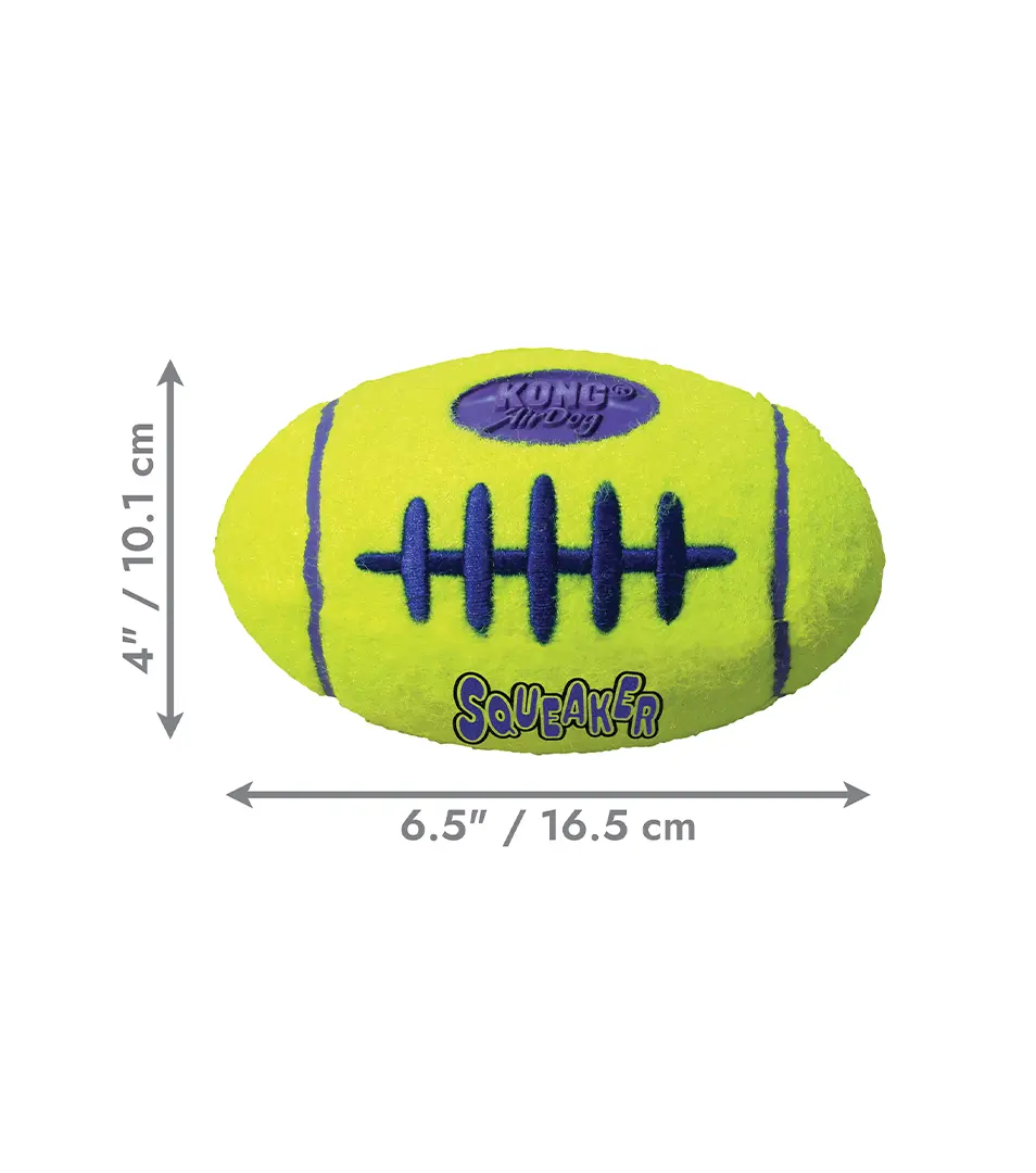 Hračka Kong Dog Airdog Lopta rugby s pískatkom tenis, guma vulkanizovaná, L