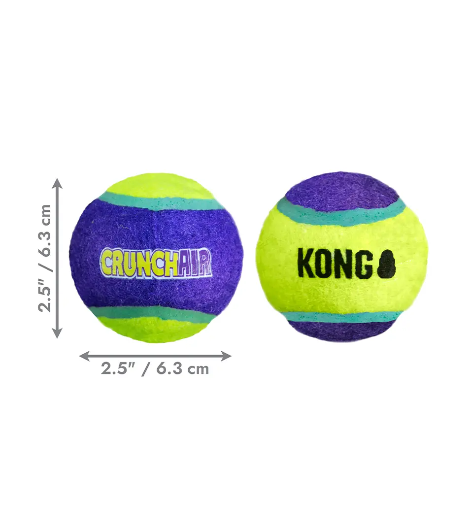 Hračka Kong Dog CrunchAir lopta, guma prírodná M (3ks/bal.)