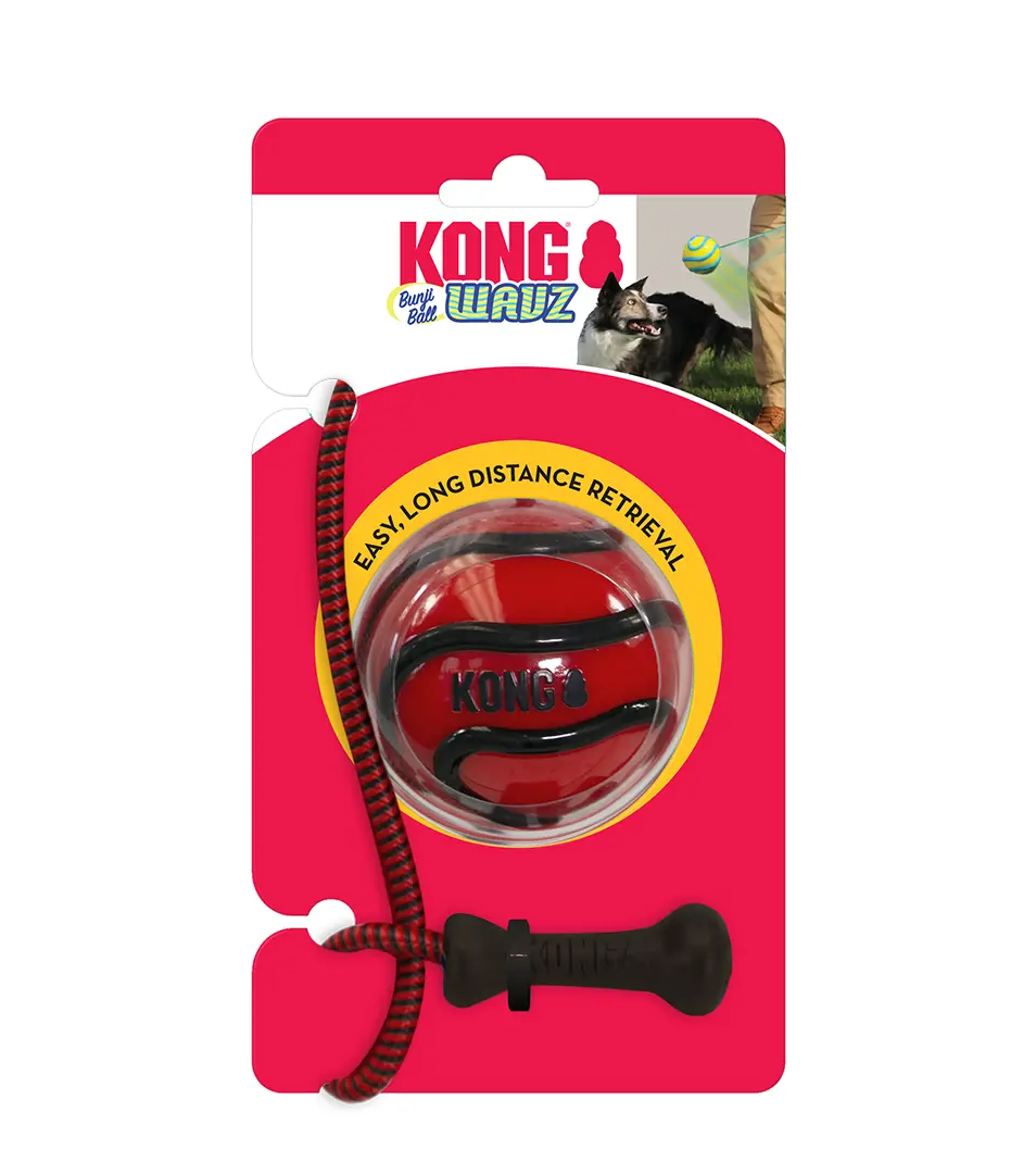 Hračka Kong Dog Wayz Bunjilopta, plávajúca, guma termoplastická, M