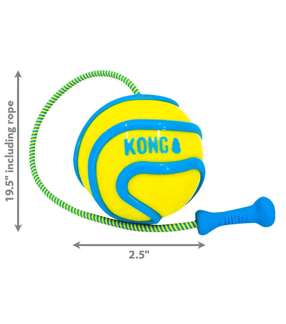 Hračka Kong Dog Wayz Bunjilopta, plávajúca, guma termoplastická, M
