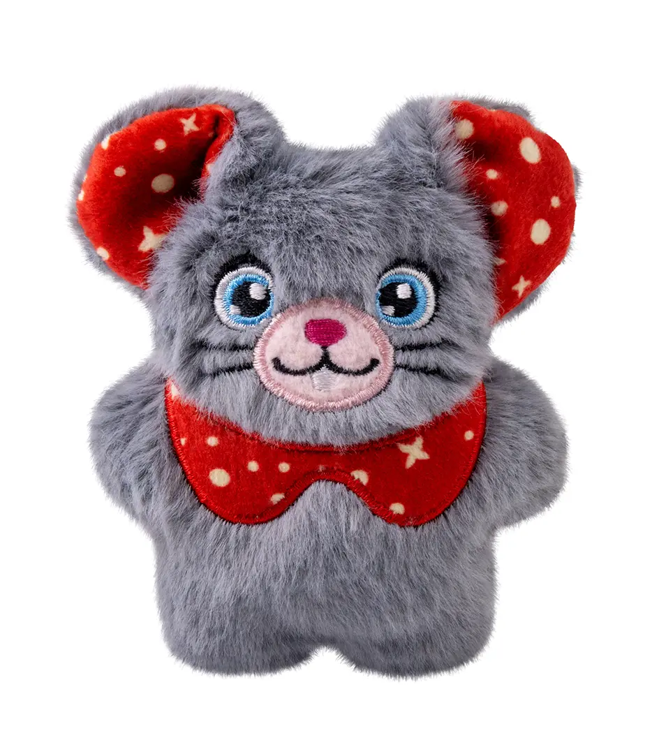 Hračka Kong Cat Holiday Snuzzles Mouse Assorted,polyester, rôzne farby