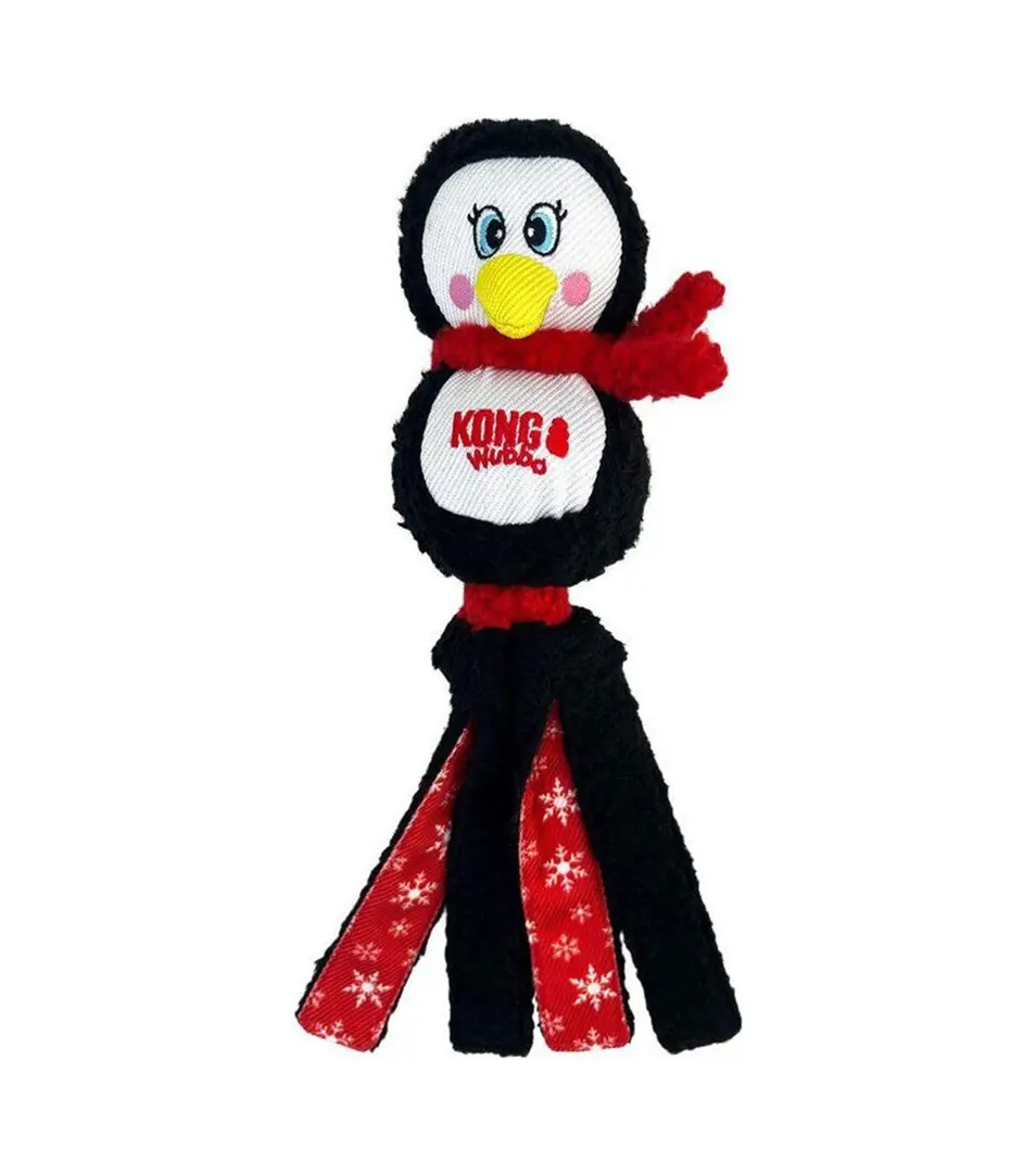 Hračka Kong Dog Holiday Wubba ™ s pískatkom, polyester, L, rôzne tvary