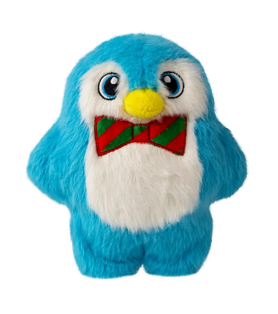 Hračka Kong Dog Holiday KONG Holiday Snuzzles Penguin,latex,modrá S