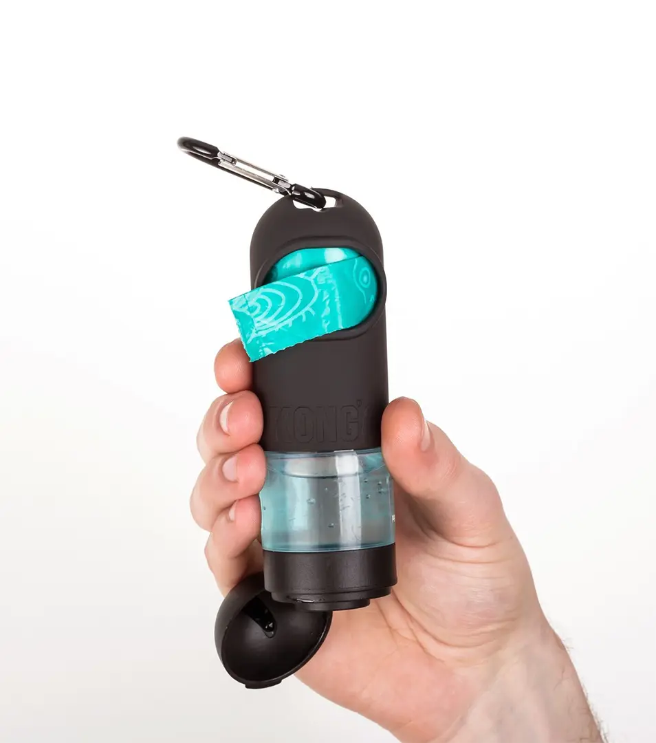 Zásobník na sáčky na exkrementy s antibakteriálnym dezinfekčným gélom na ruky KONG HandiPOD Clean Dispenser