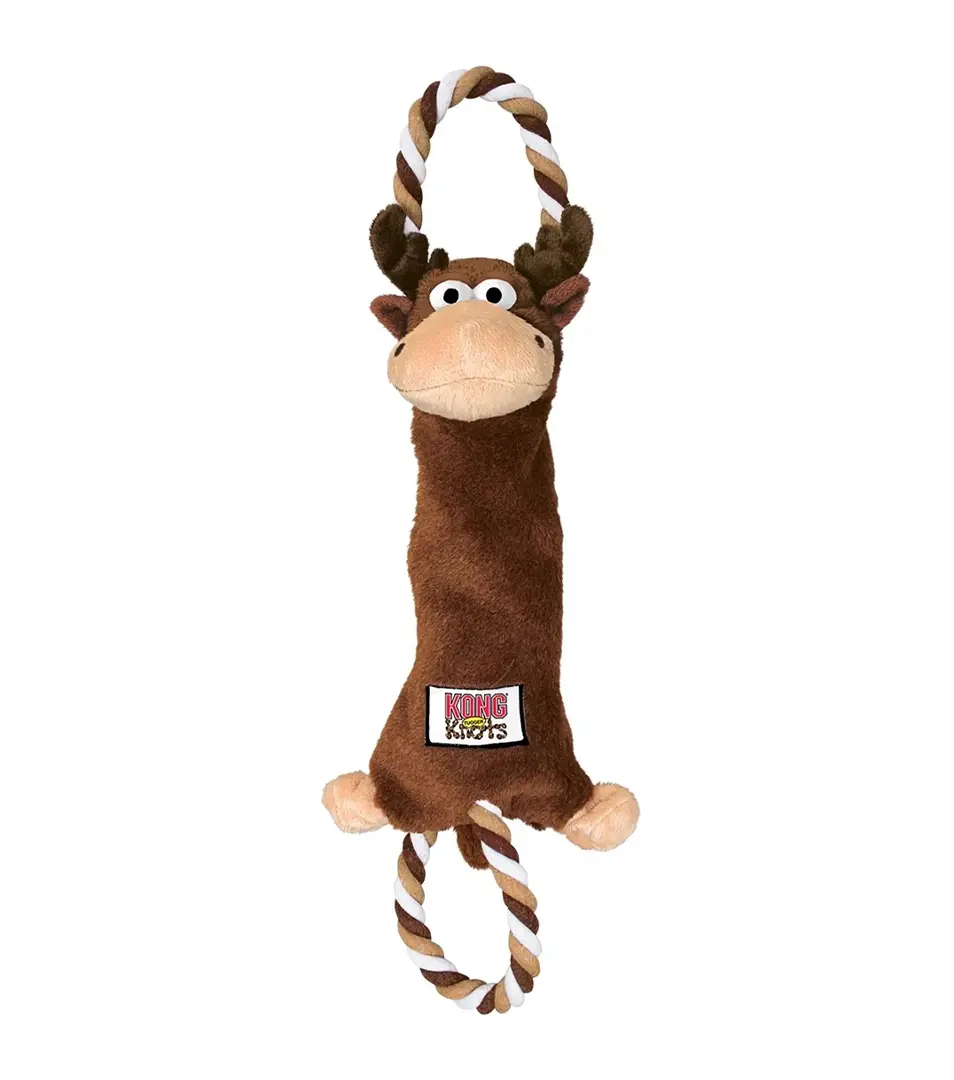 Hračka Kong Dog Knots Preťahovadlo Sob, pískacie, polyester, M/L