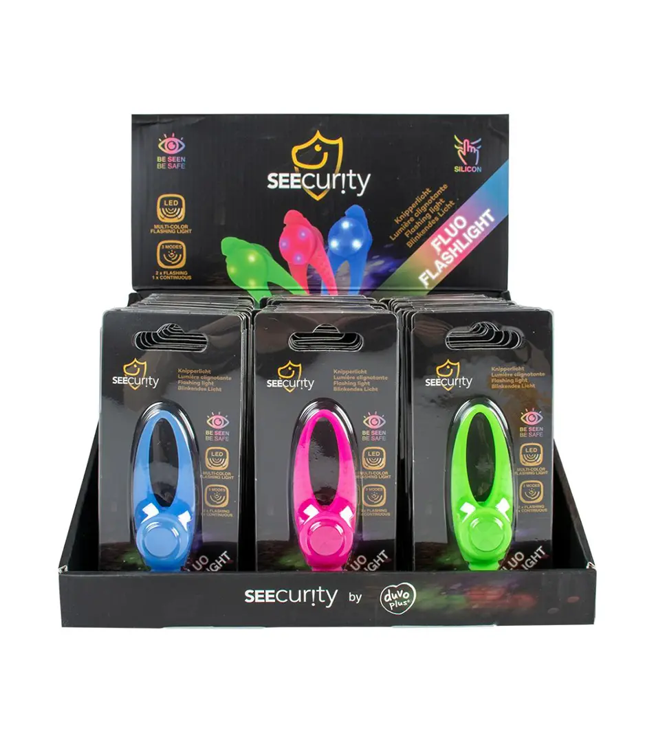 Prívesok na obojok DUVO+ LED svietiaci,silikónový (modrý, zelený, ružový) 8x3cm