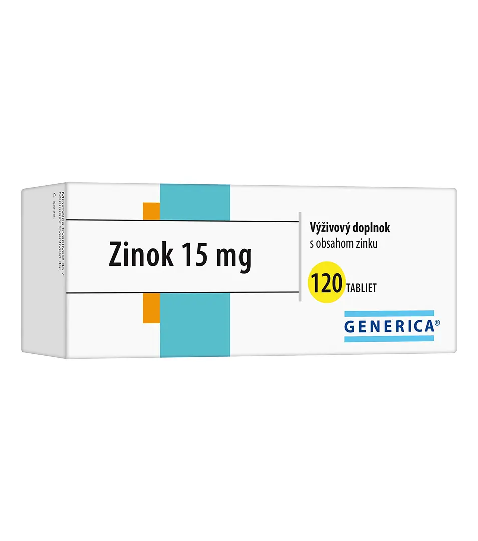 Zinok tbl. 120 x 15 mg Generica