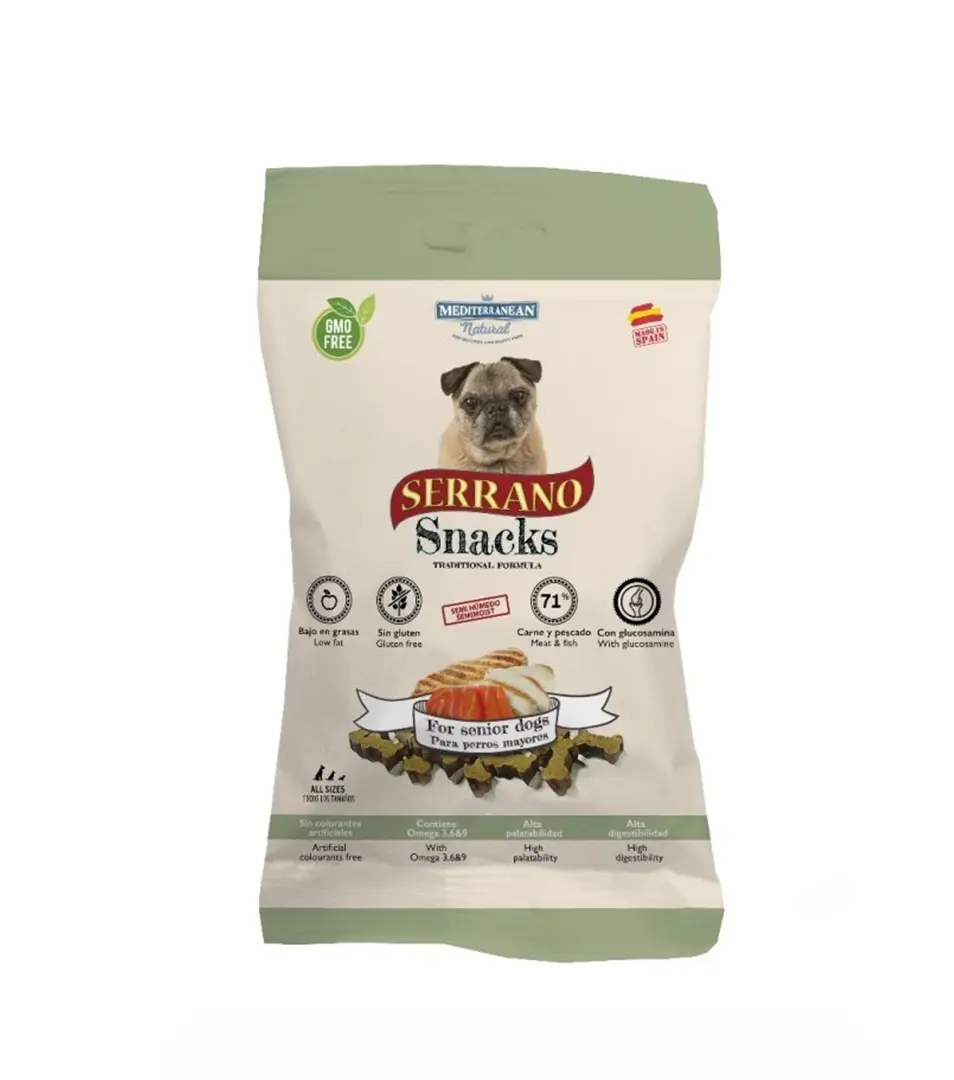 Pamlsky Serrano Snack Senior 100g