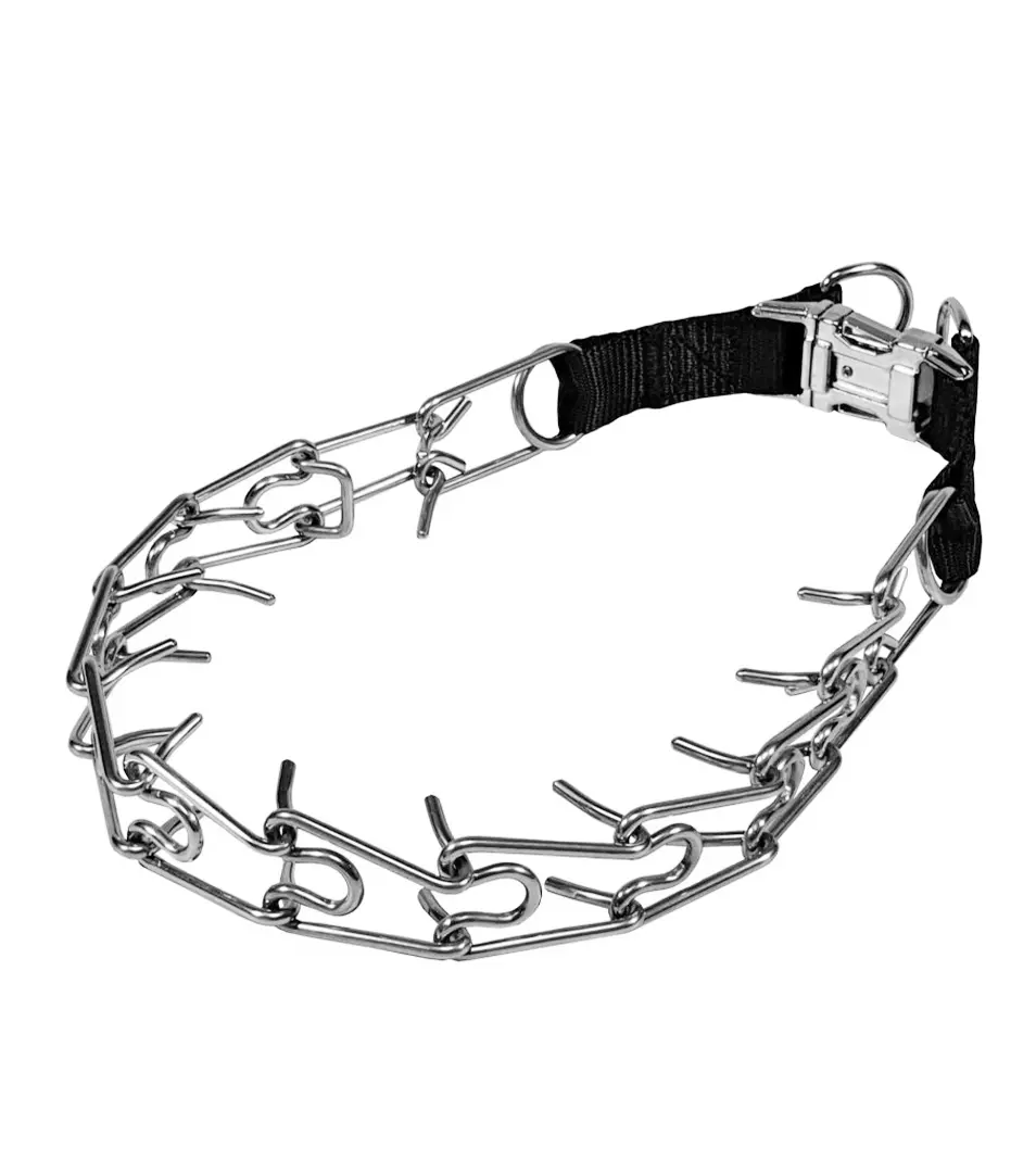 BAFPET Obojok OSTNÁČ s kovovou prackou Farba: Strieborná, Rozmer: 3,0 mm x 60 cm | 00053