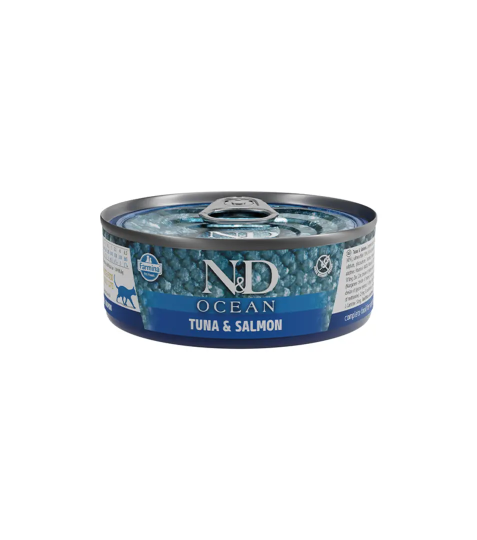 Farmina N&D cat OCEAN tuna & salmon konzerva 70 g