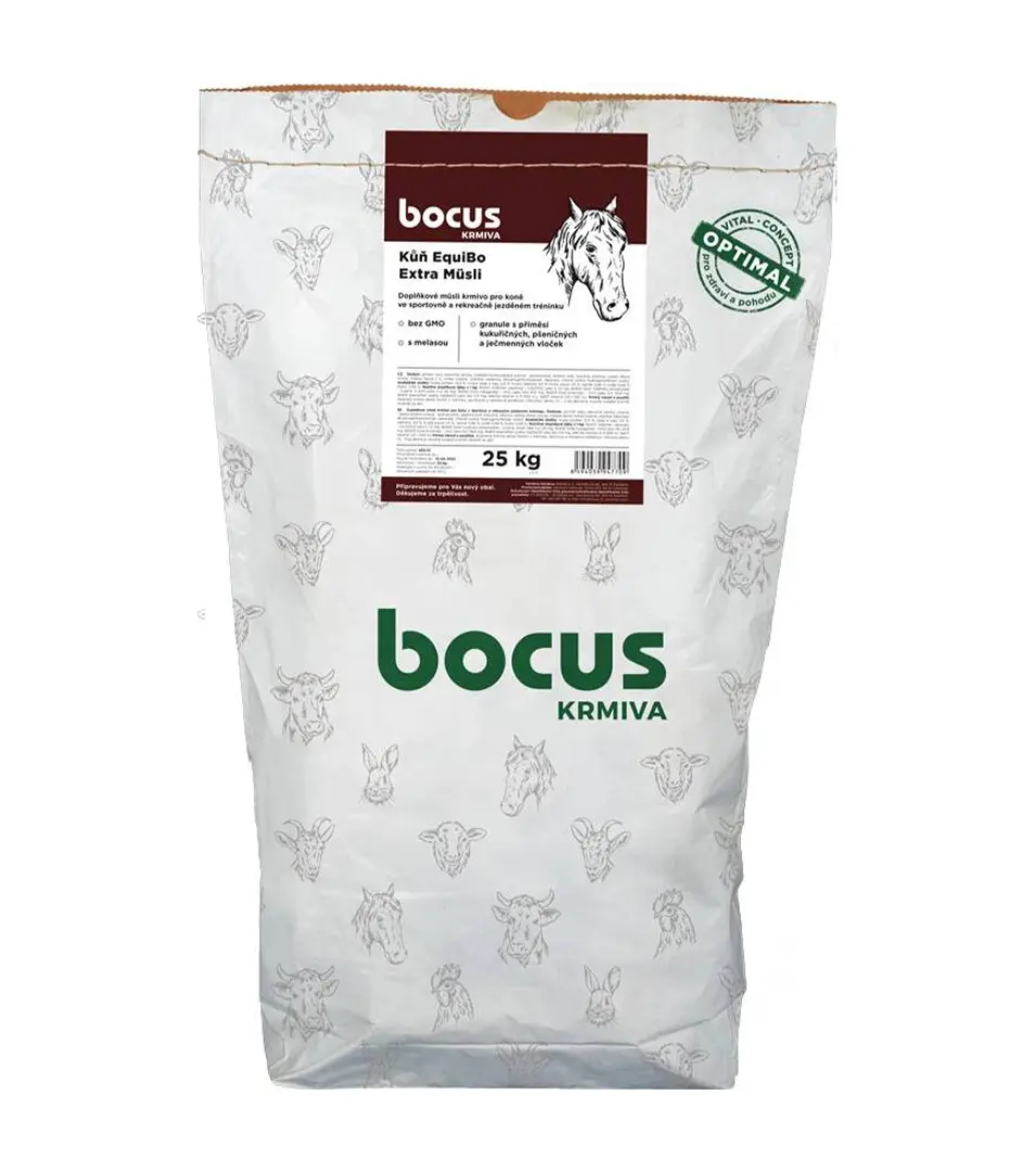 Krmivo pre kone BOCUS EquiBo - Extra müsli 25 Kg
