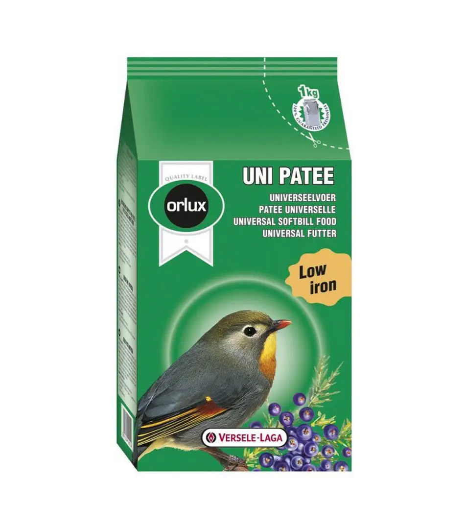 VL Orlux Uni Patee Premium Universal Softbillfood-kompl. zmes s medom pre malé druhy ovocno a hmyzožravých vtákov 1 kg