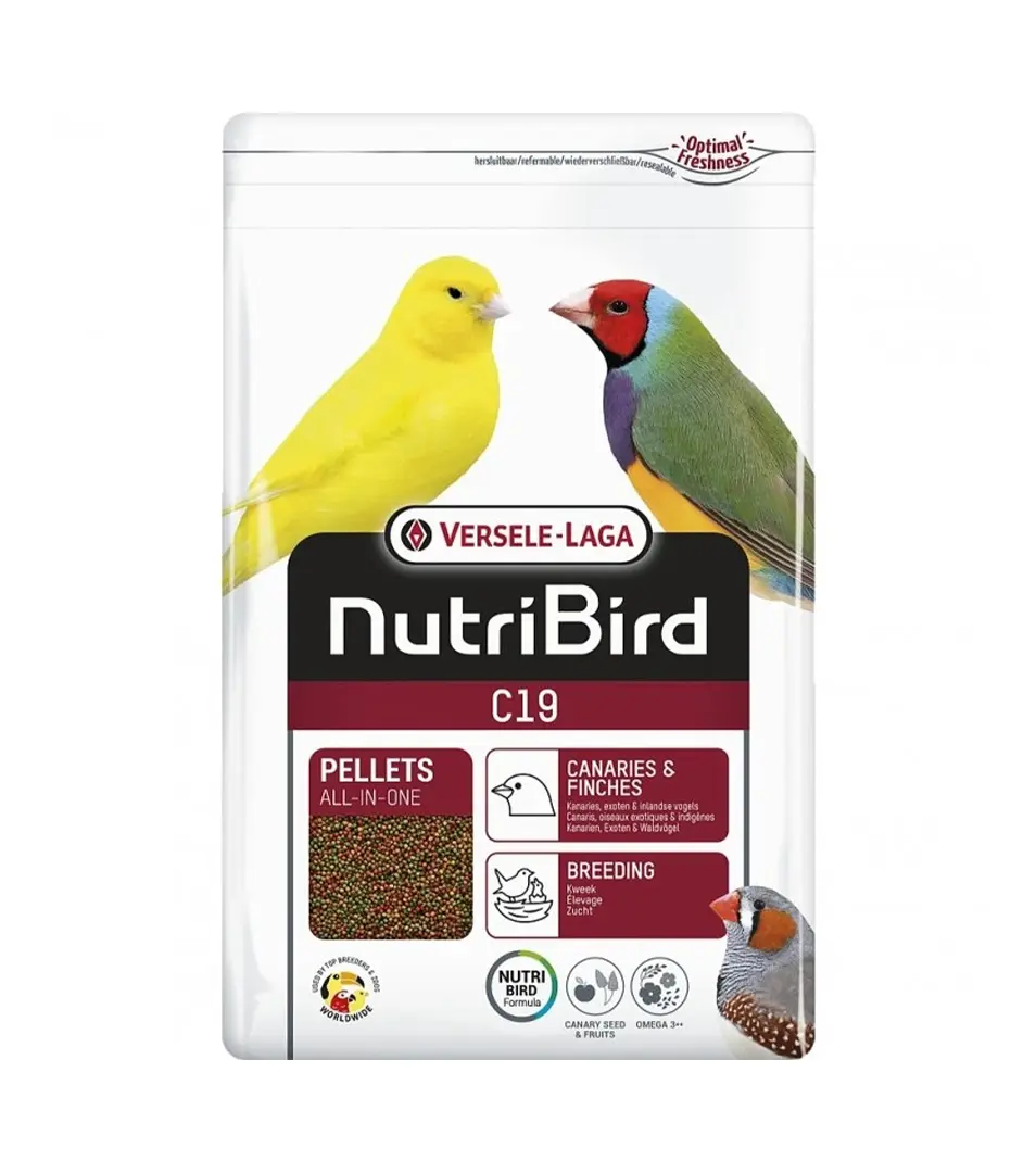 VL Orlux NutriBird C19- extrudy pre chov, preperovanie a zvýšené nároky kanárov a exotov 3 kg