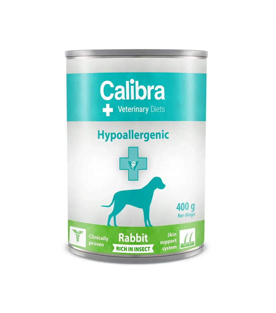 Calibra VD Dog Hypoallergenic Rabit&Insect  konzerva 6 x 400 g