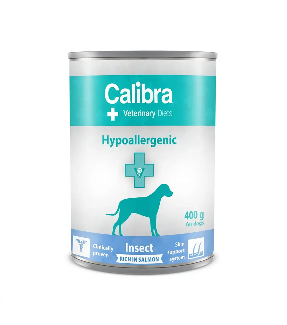 Calibra VD Dog Hypoallergenic  Insect&Salmon konzerva  6 x 400 g