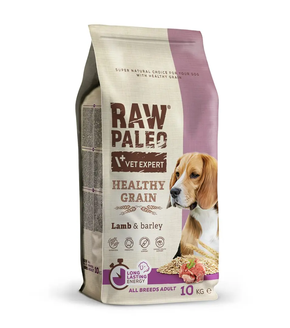 VetExpert Raw Paleo adult Healthy Grain Lamb & Barley 10 kg