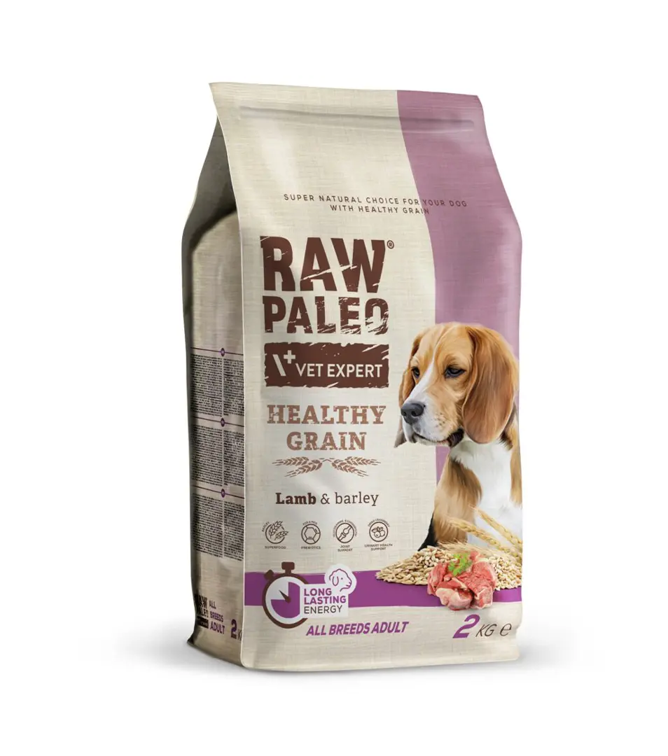 VetExpert Raw Paleo adult Healthy Grain Lamb & Barley 2 kg