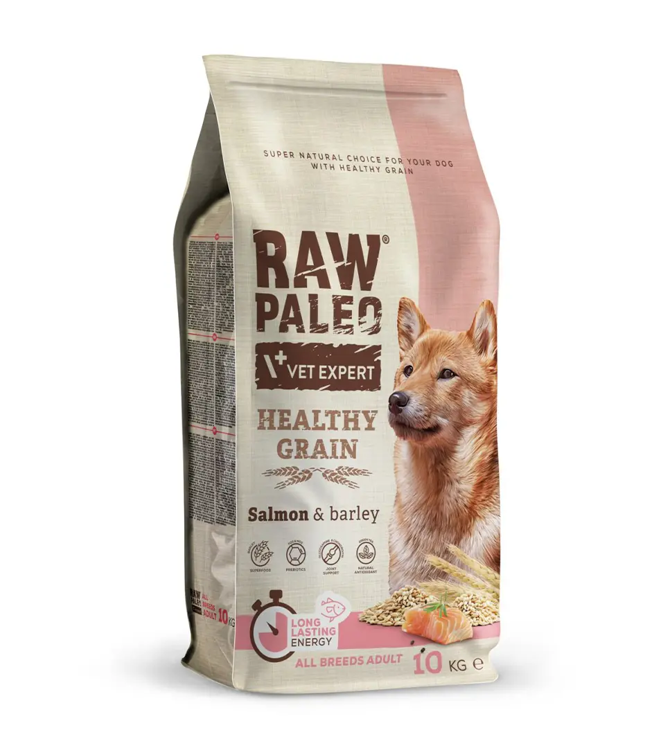 VetExpert Raw Paleo adult Healthy Grain Salmon & Barley 10 kg