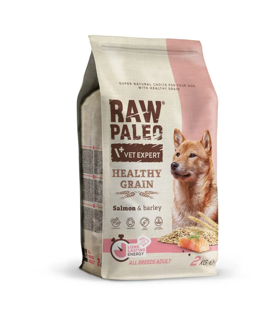 VetExpert Raw Paleo adult Healthy Grain Salmon & Barley 2 kg