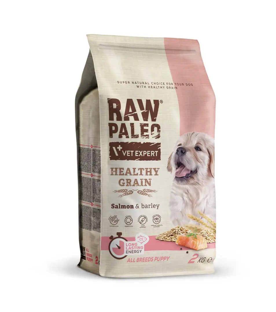 VetExpert Raw Paleo puppy Healthy Grain Salmon & Barley 2 kg